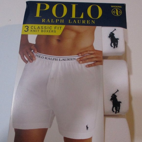 3-Pack of Authentic Ralph Lauren Polo size: XXL Knit Boxer Shorts - New - Picture 1 of 8